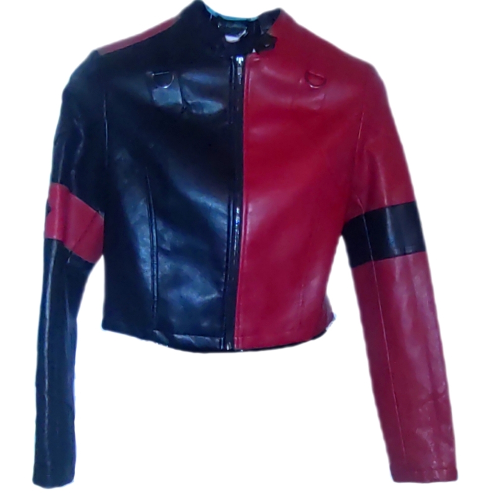Harley Quinn Faux Leather Jacket